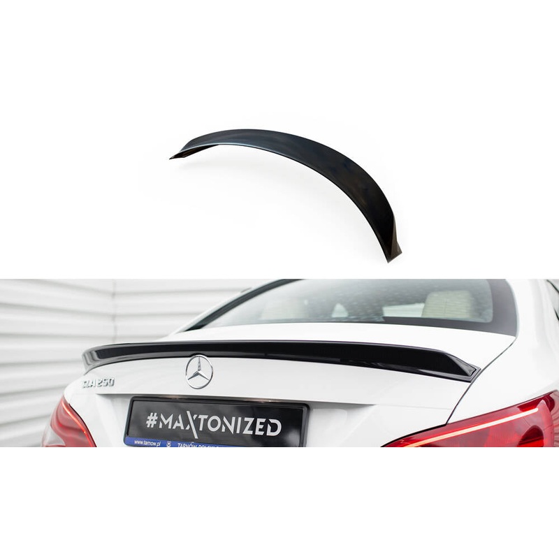 SPOILER CAP 3D MERCEDES-BENZ CLA C117 FACELIFT GLOSS BLACK