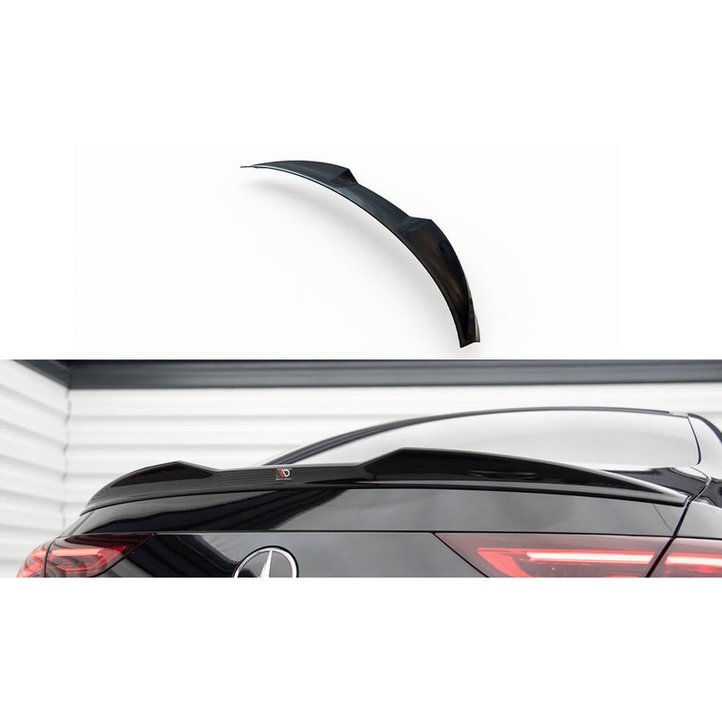 SPOILER CAP 3D MERCEDES-BENZ CLA COUPE C118 GLOSS BLACK