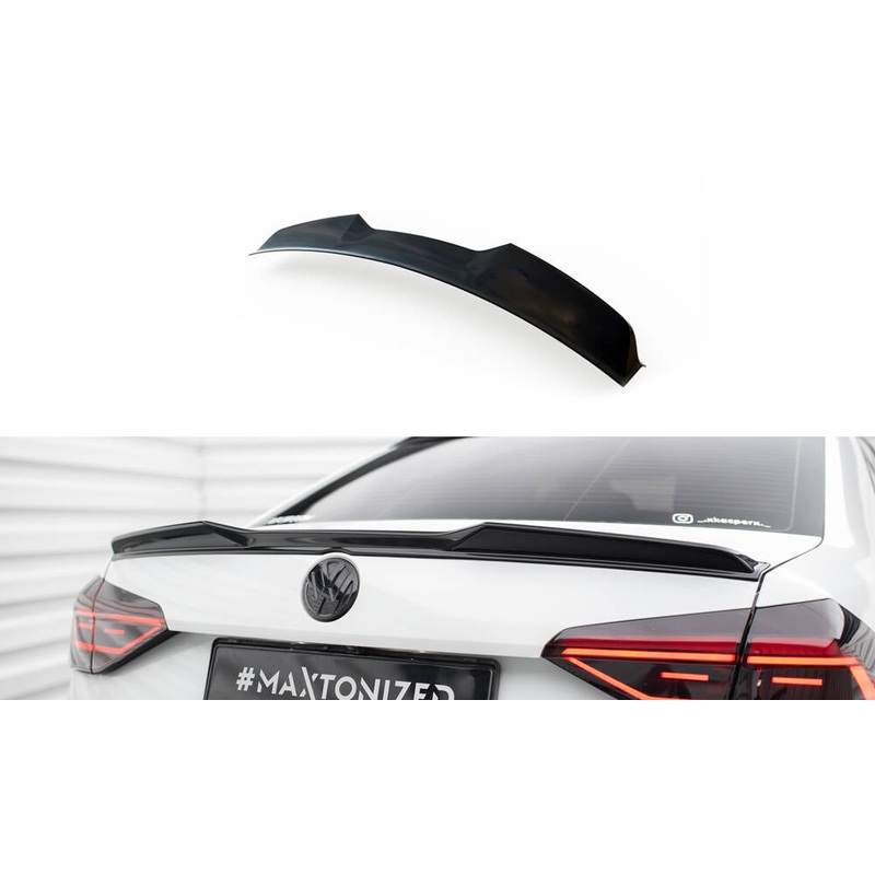SPOILER CAP 3D VOLKSWAGEN PASSAT GT B8 FACELIFT USA GLOSS BLACK