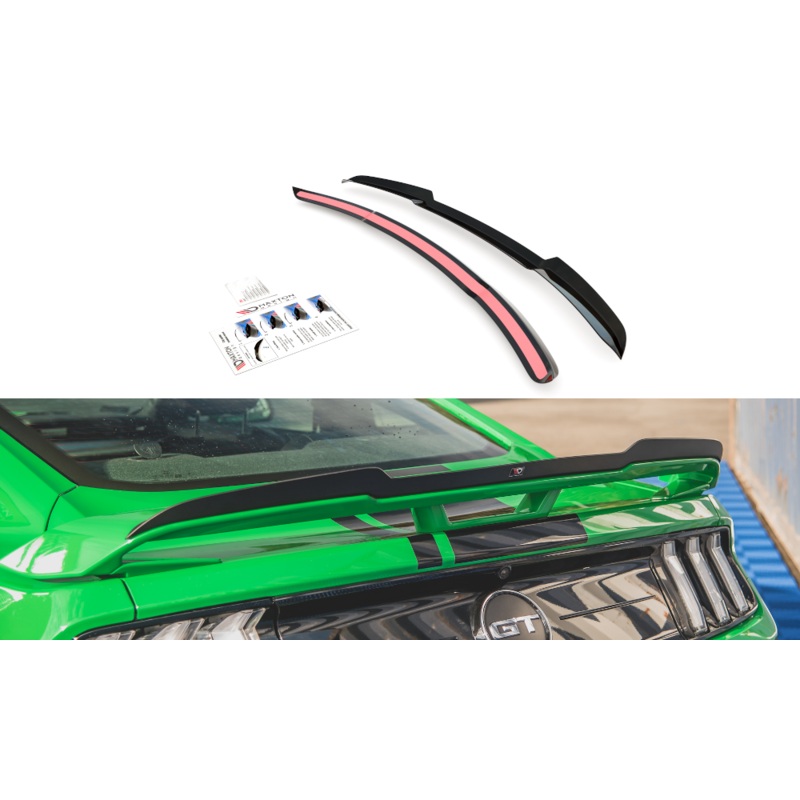 SPOILER CAP FORD MUSTANG GT MK6 FACELIFT GLOSS BLACK