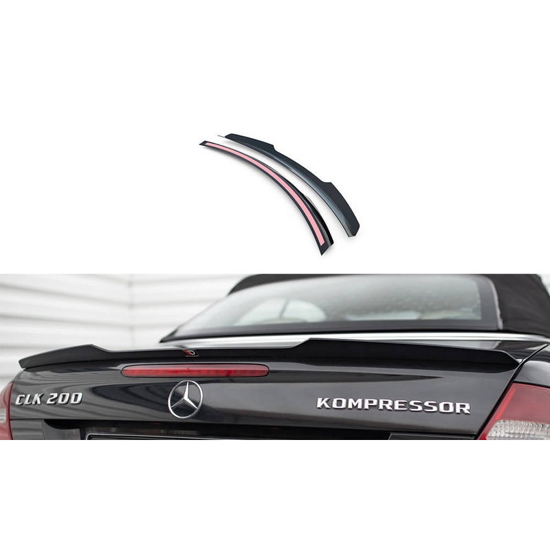 SPOILER CAP MERCEDES-BENZ CLK CABRIOLET A209 GLOSS BLACK
