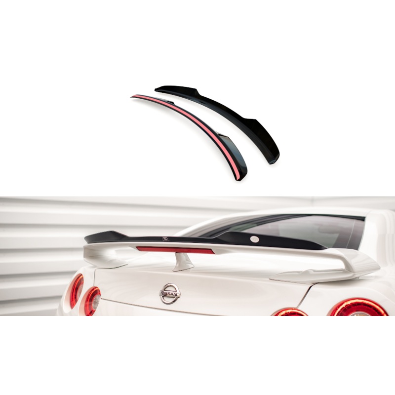 SPOILER CAP NISSAN GTR R35 FACELIFT GLOSS BLACK