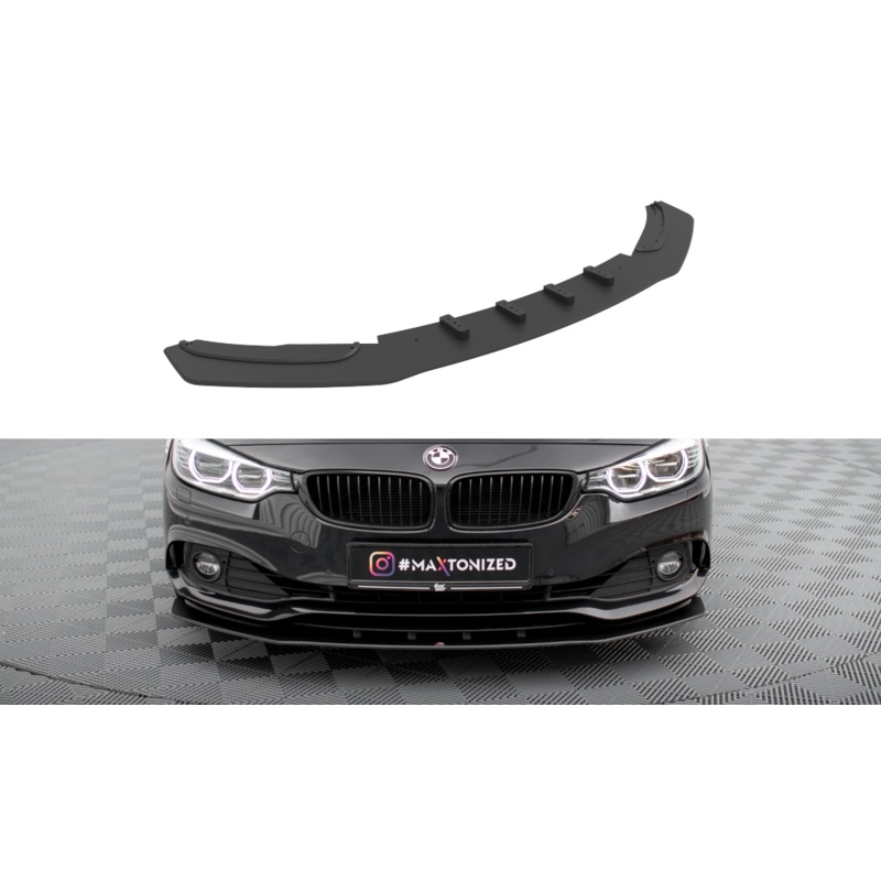 STREET PRO FRONT SPLITTER BMW 4 GRAN COUPE F36 BLACK