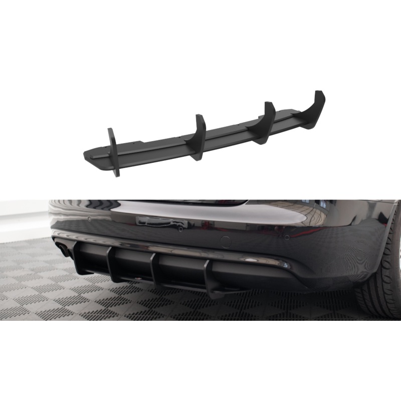 STREET PRO REAR DIFFUSER AUDI A4 B8 FACELIFT BLACK