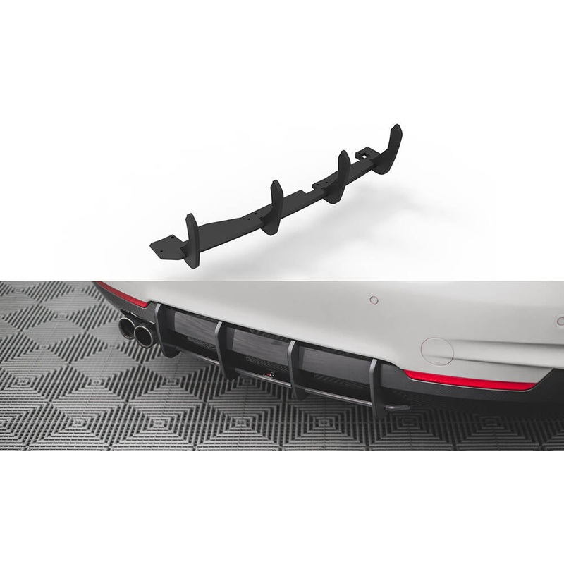 STREET PRO REAR DIFFUSER V.1 BMW 4 M-PACK F32 BLACK