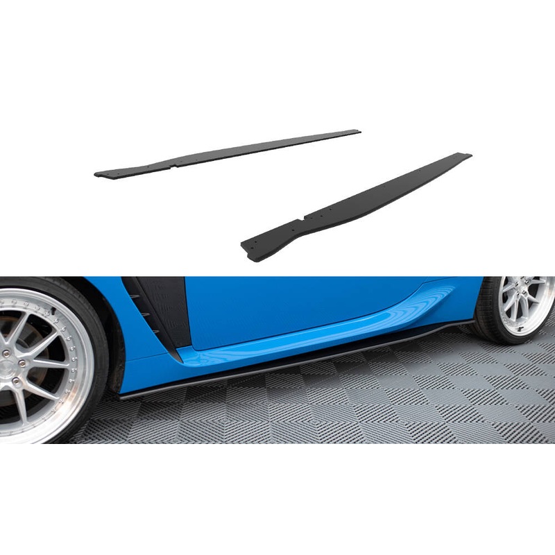STREET PRO SIDE SKIRTS DIFFUSERS V.1 TOYOTA GR86 MK1 / BRZ MK2 BLACK