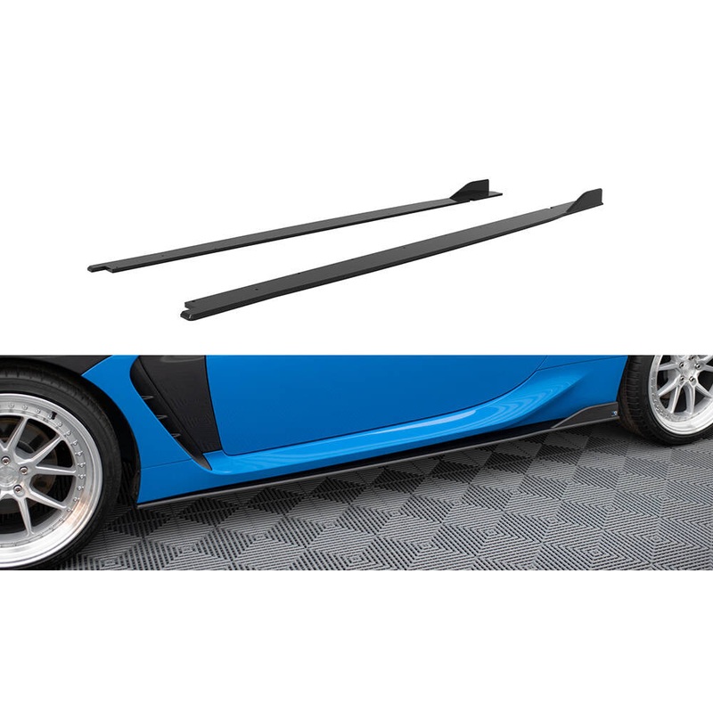 STREET PRO SIDE SKIRTS DIFFUSERS V.2 TOYOTA GR86 MK1 / BRZ MK2 BLACK