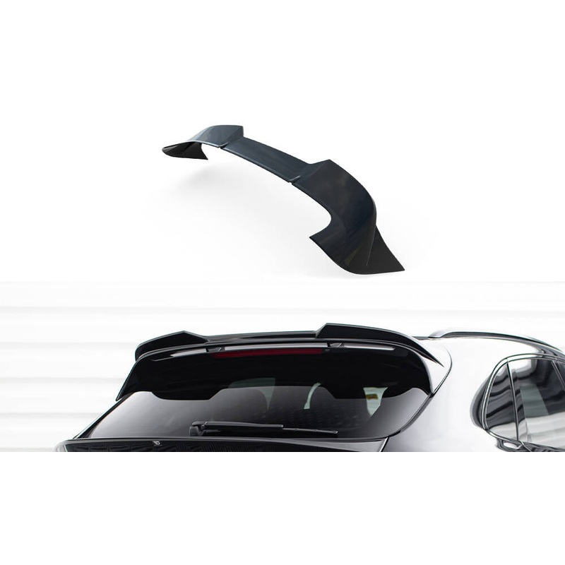 UPPER SPOILER CAP 3D PORSCHE MACAN GTS MK1 FACELIFT 2 GLOSS BLACK