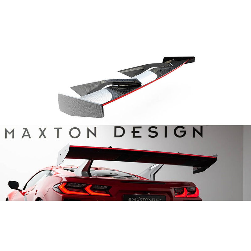 Carbon Spoiler + LED Chevrolet Corvette C8