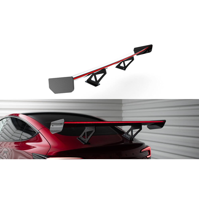 CARBON SPOILER + LED TESLA MODEL 3
