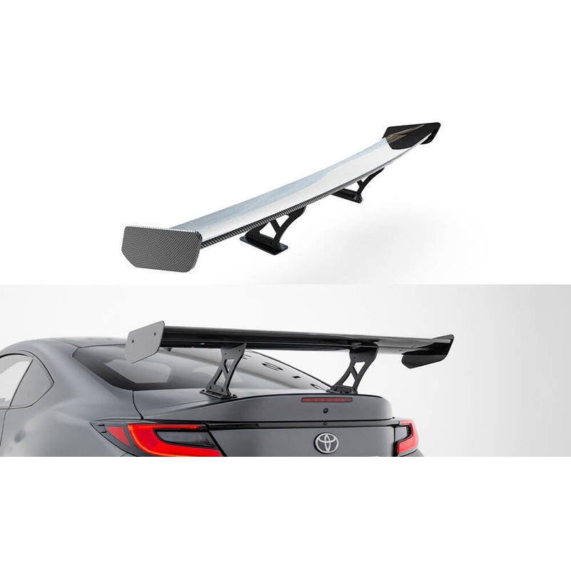 Carbon Spoiler With Internal Brackets Uprights Toyota GR86