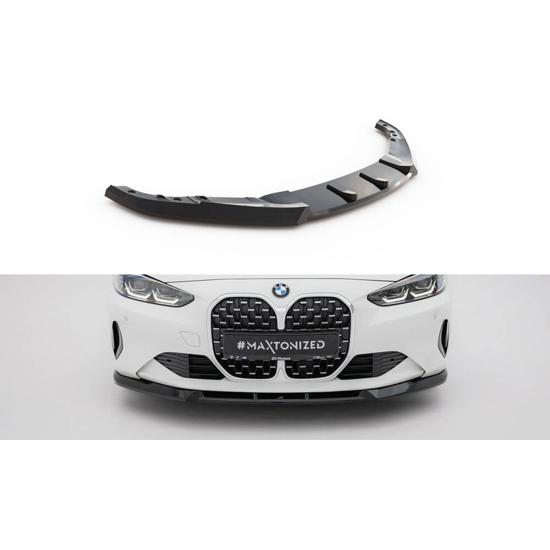 Front Splitter BMW 4 Coupe / Cabrio G22 / G23 GLOSS BLACK