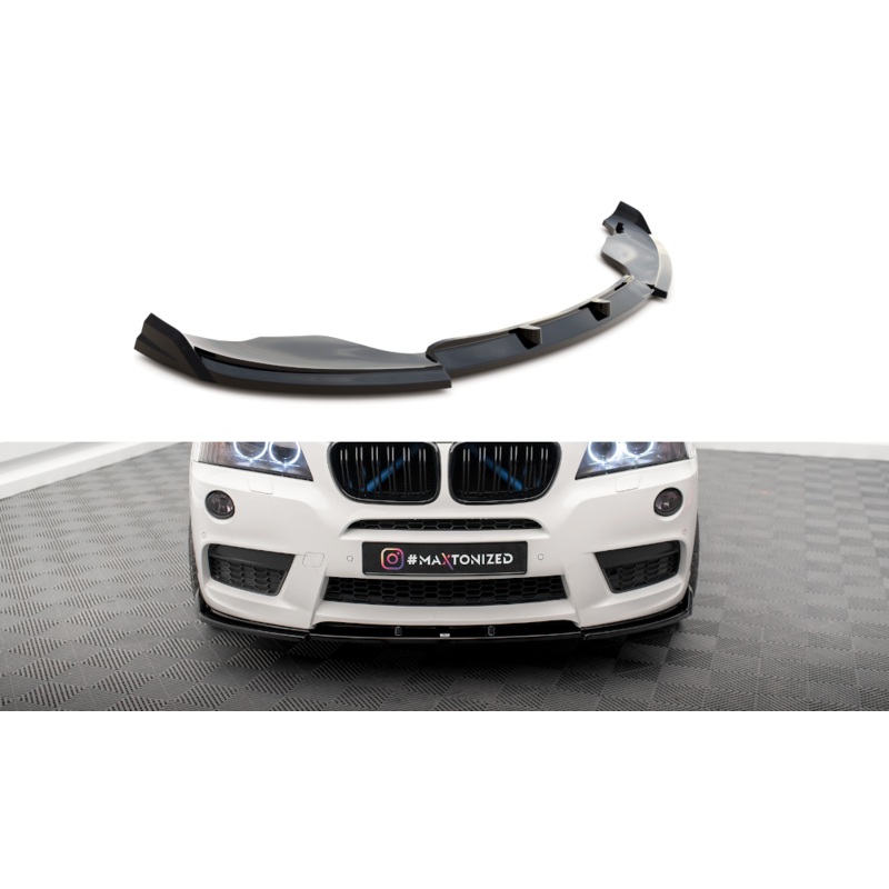 Front Splitter BMW X3 M-Pack F25 GLOSS BLACK