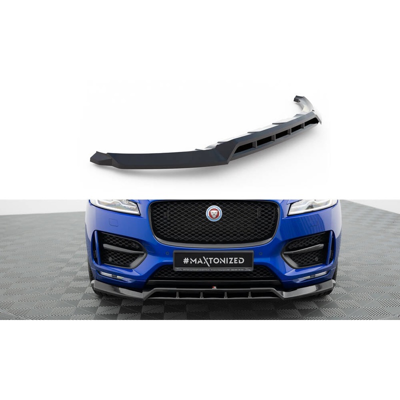 FRONT SPLITTER JAGUAR F-PACE R-SPORT MK1 GLOSS BLACK