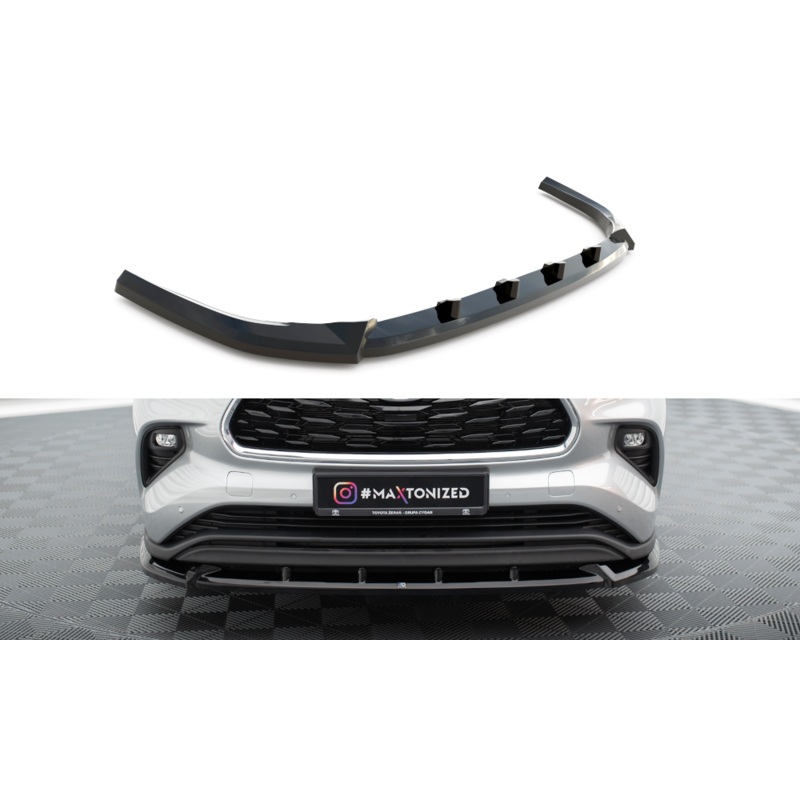 Front Splitter Toyota Highlander Mk4 GLOSS BLACK
