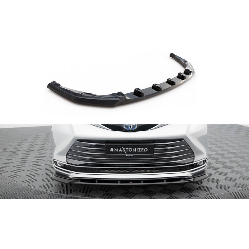 FRONT SPLITTER TOYOTA SIENNA MK4 GLOSS BLACK