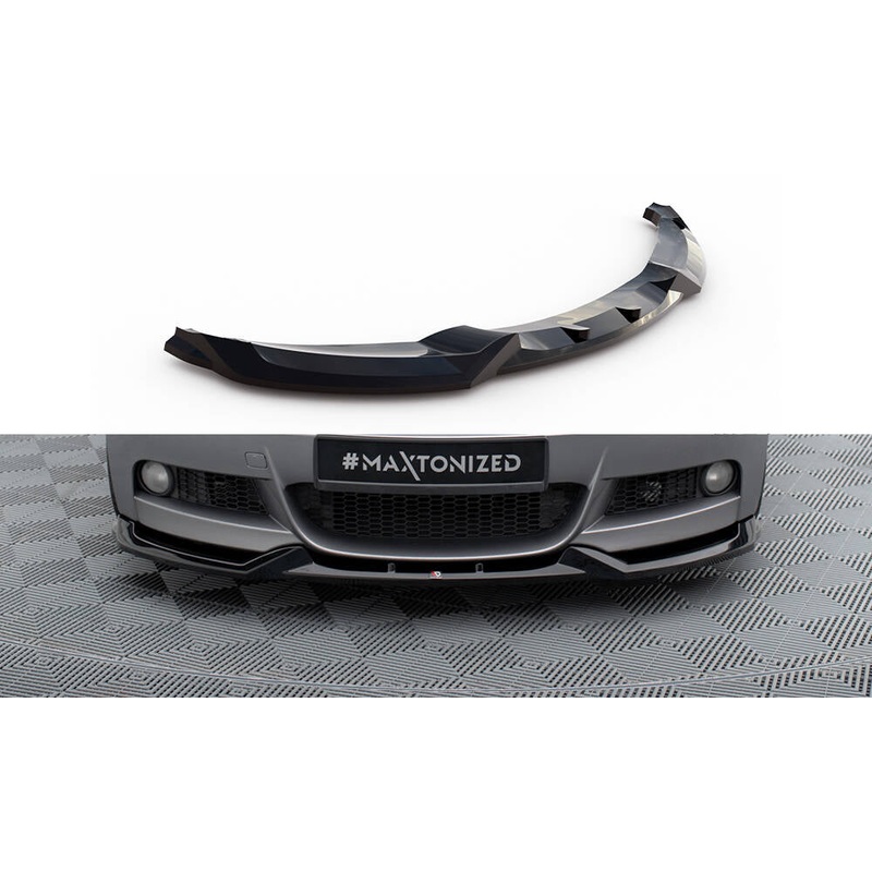 FRONT SPLITTER V.1 BMW 1 M-PACK E82 GLOSS BLACK