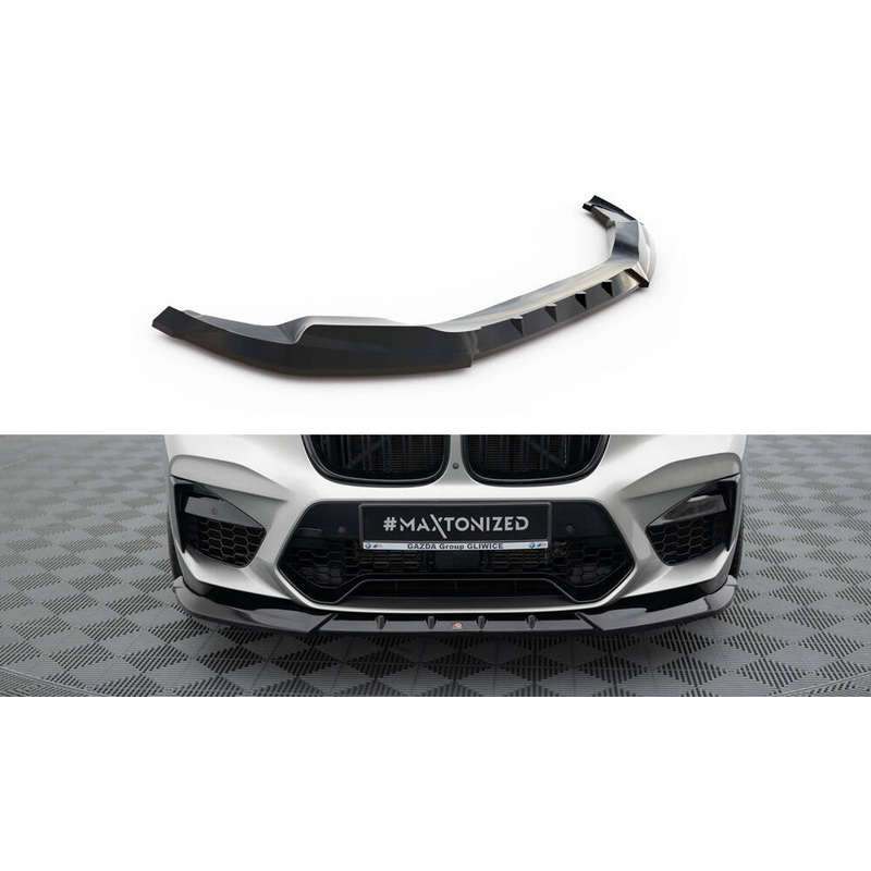 Front Splitter V.1 BMW X4 M F98 GLOSS BLACK