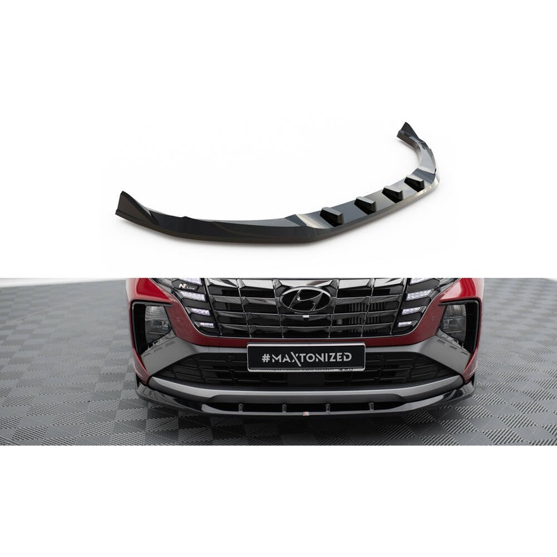 Front Splitter V.1 Hyundai Tucson N-Line Mk4 GLOSS BLACK