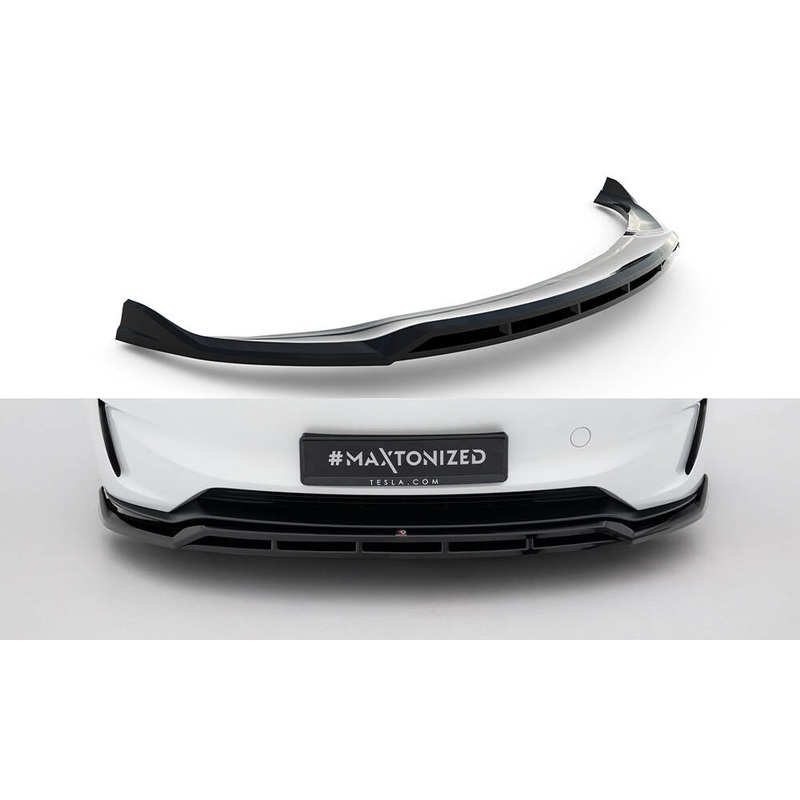 Front Splitter V.1 Tesla Model 3 Performance Mk1 Facelift GLOSS BLACK