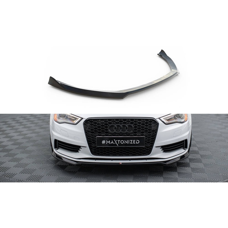 Front Splitter V.2 Audi A3 Sedan 8V GLOSS BLACK
