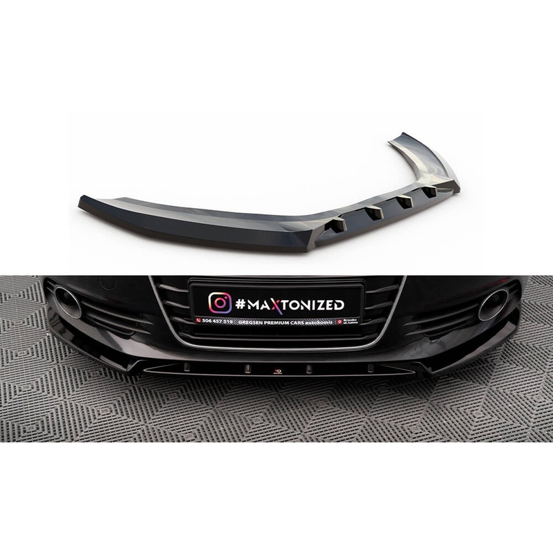 Front Splitter V.2 Audi A6 C7 GLOSS BLACK