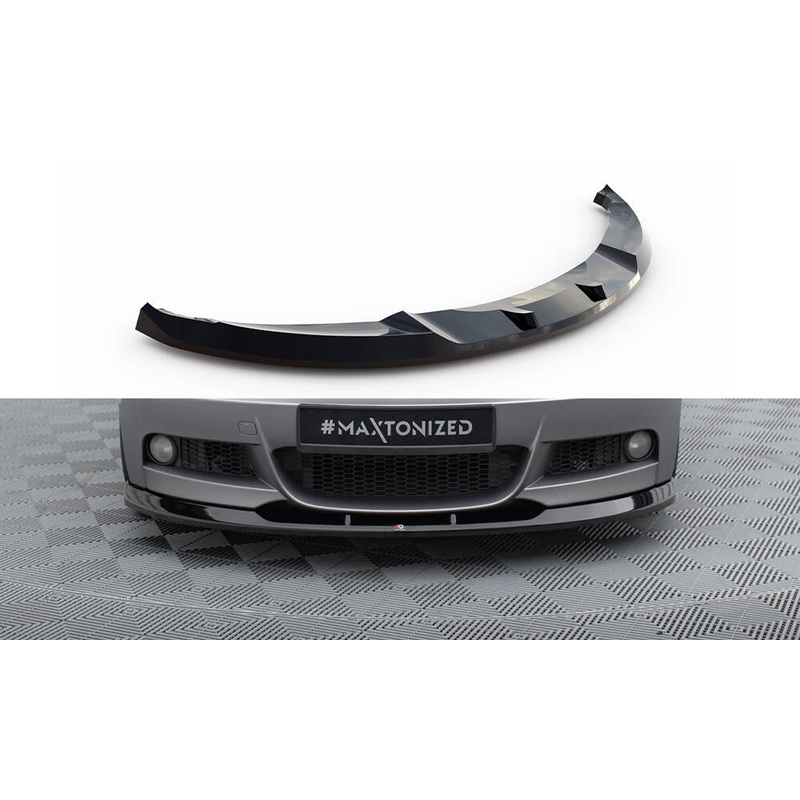 FRONT SPLITTER V.2 BMW 1 M-PACK E82 GLOSS BLACK
