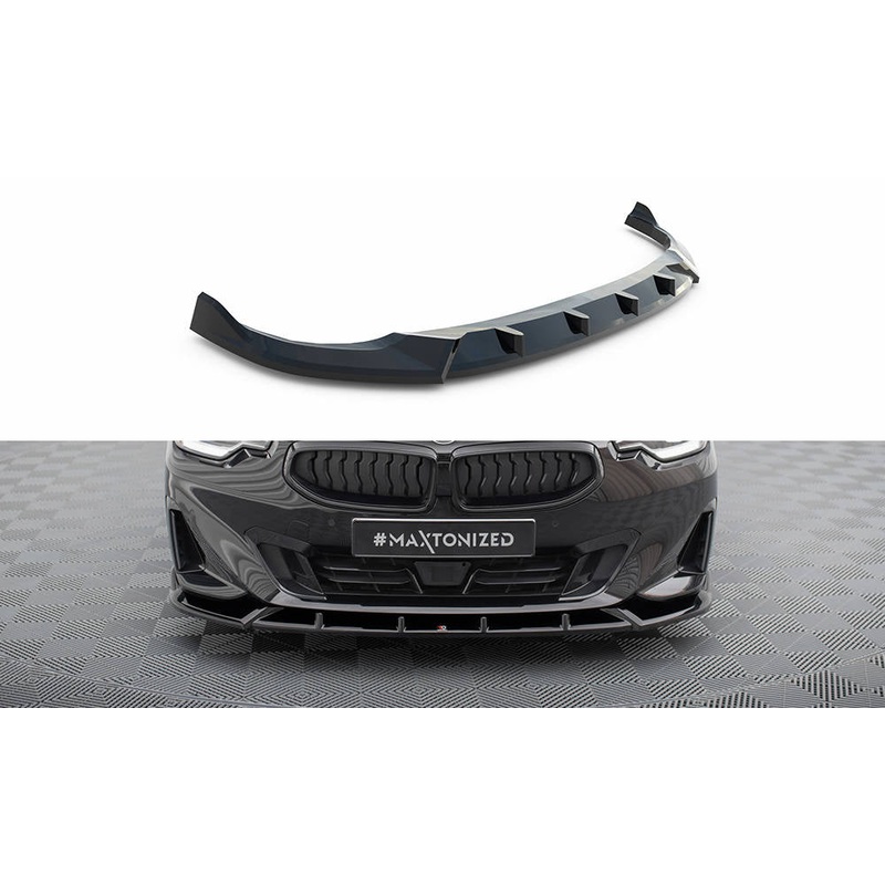Front Splitter V.2 BMW 2 Coupe G42 GLOSS BLACK