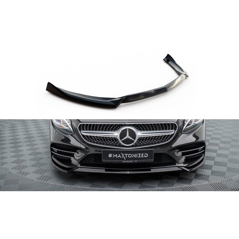 Front Splitter V.2 Mercedes-Benz S Coupe AMG-Line C217 Facelift GLOSS BLACK