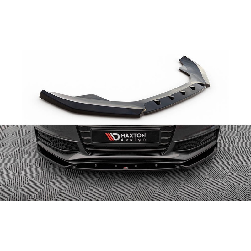 Front Splitter V.3 Audi A4 S-Line / S4 B8 Facelift GLOSS BLACK
