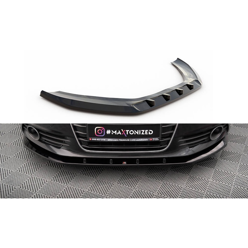 Front Splitter V.3 Audi A6 C7 GLOSS BLACK