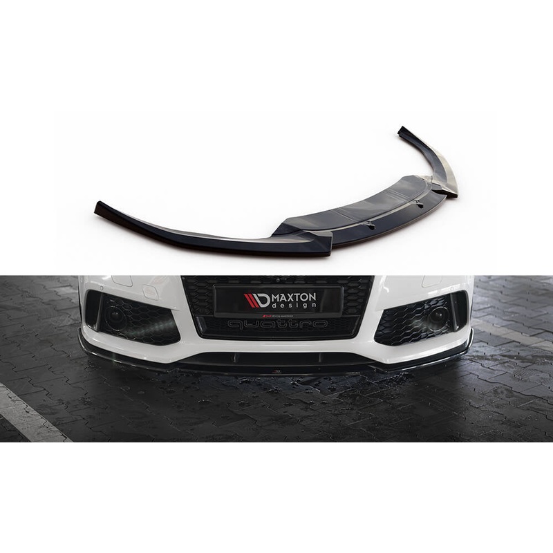 Front Splitter V.3 Audi RS7 C7 GLOSS BLACK