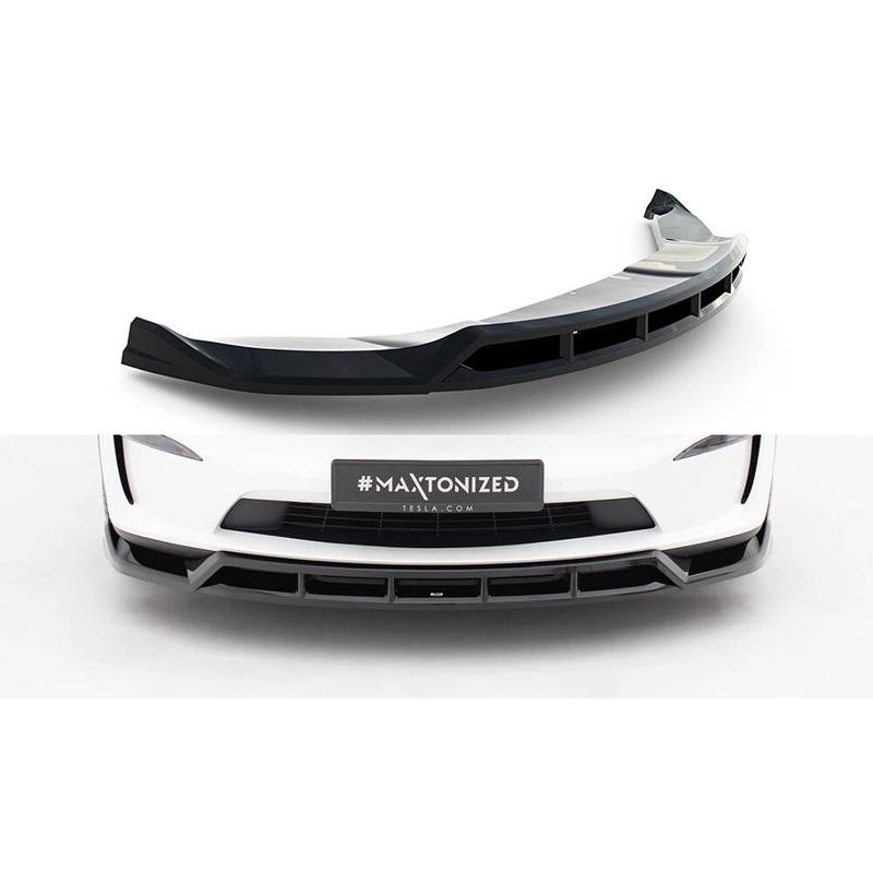 FRONT SPLITTER V.3 TESLA MODEL X MK1 FACELIFT GLOSS BLACK