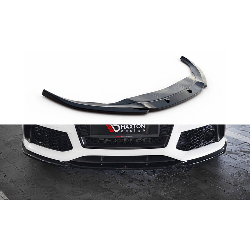 Front Splitter V.4 Audi RS7 C7 GLOSS BLACK