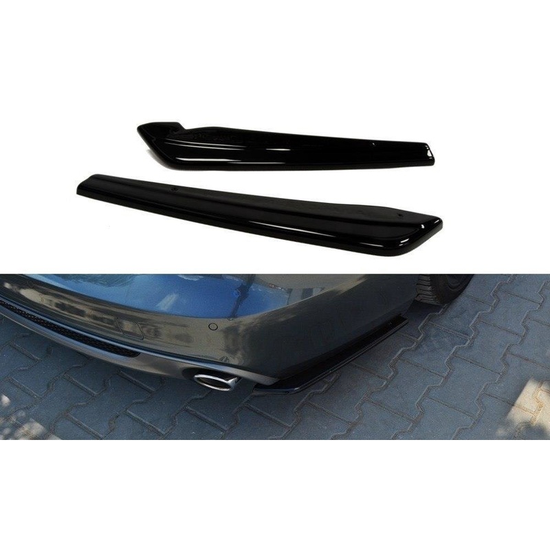 REAR SIDE SPLITTERS AUDI A6 C7 S-LINE AVANT GLOSS BLACK