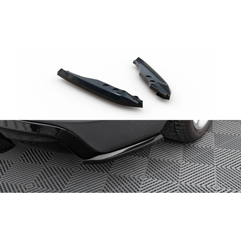 Rear Side Splitters BMW 1 M-Pack E82 GLOSS BLACK