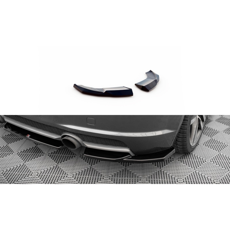 Rear Side Splitters V.1 Audi TT S-Line 8S GLOSS BLACK