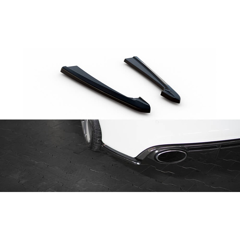 Rear Side Splitters V.2 Audi RS7 C7 GLOSS BLACK