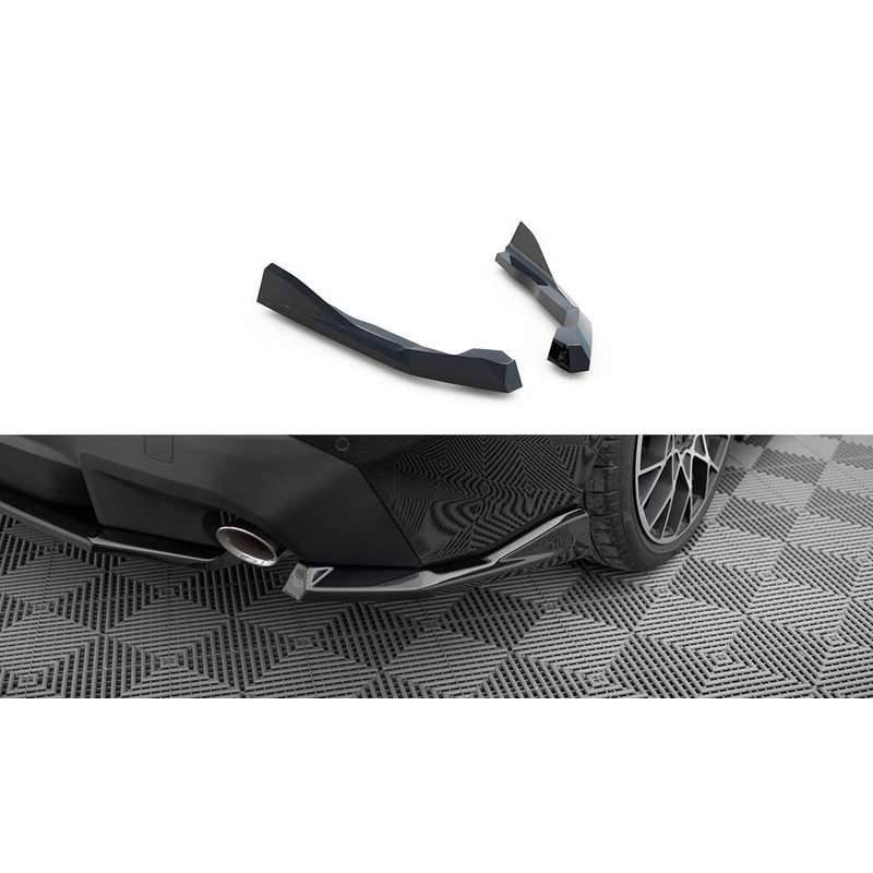 REAR SIDE SPLITTERS V.2 BMW 2 COUPE G42 GLOSS BLACK