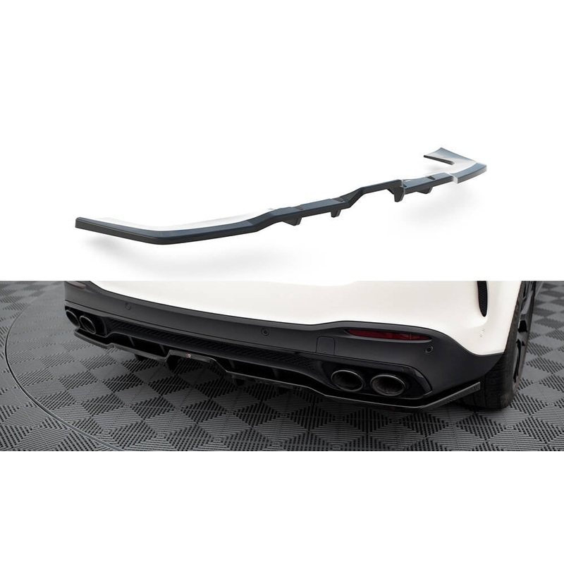 REAR SPLITTER (WITH VERTICAL BARS) MERCEDES-AMG GLE 53 SUV W167 GLOSS BLACK