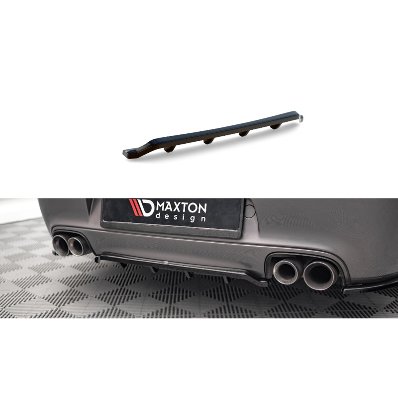 Rear Splitter (with vertical bars) Porsche 911 Carrera / Carrera GTS 997 Facelift GLOSS BLACK