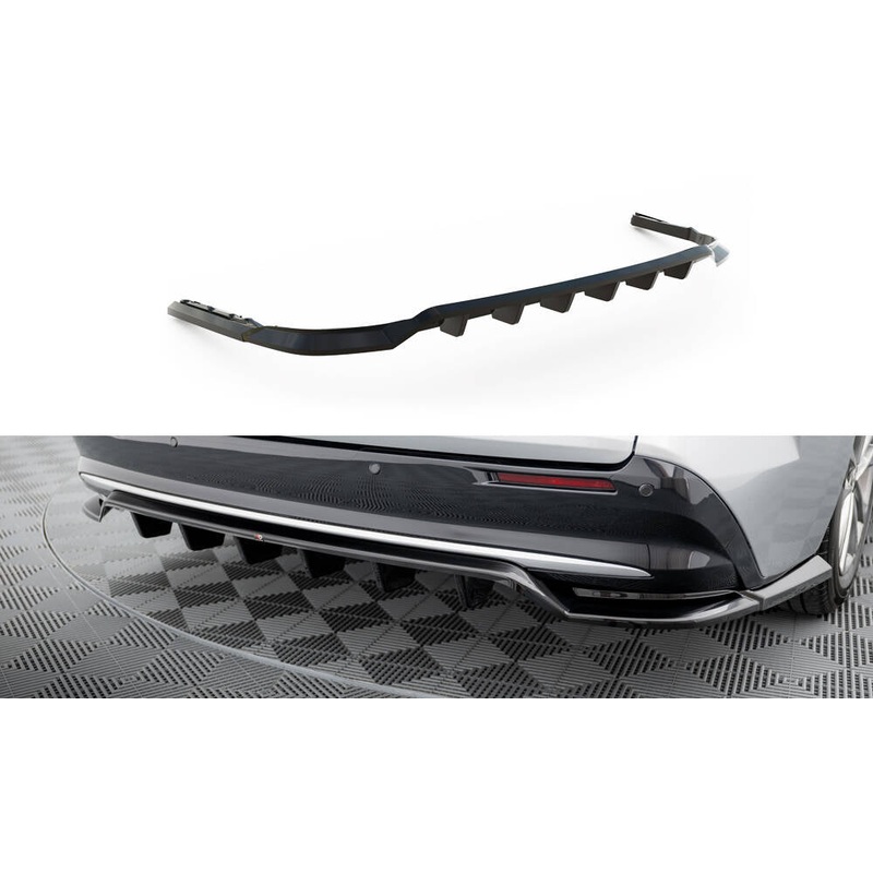 REAR SPLITTER (WITH VERTICAL BARS) TOYOTA SIENNA MK4 GLOSS BLACK