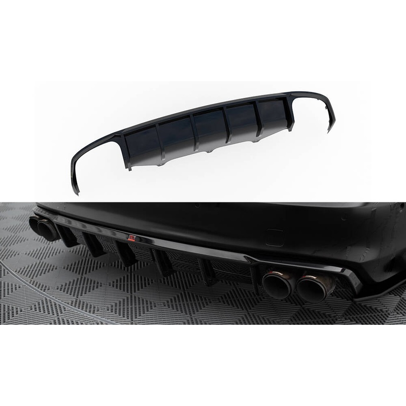 Rear Valance Audi S7 C7 GLOSS BLACK