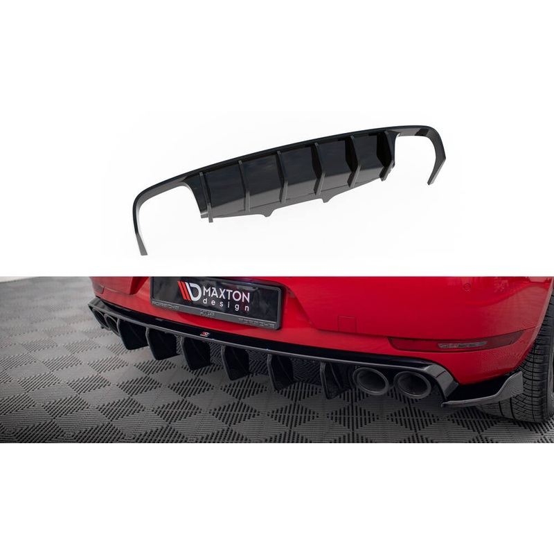 Rear Valance Porsche Macan GTS / Sport Design Mk1 Facelift GLOSS BLACK