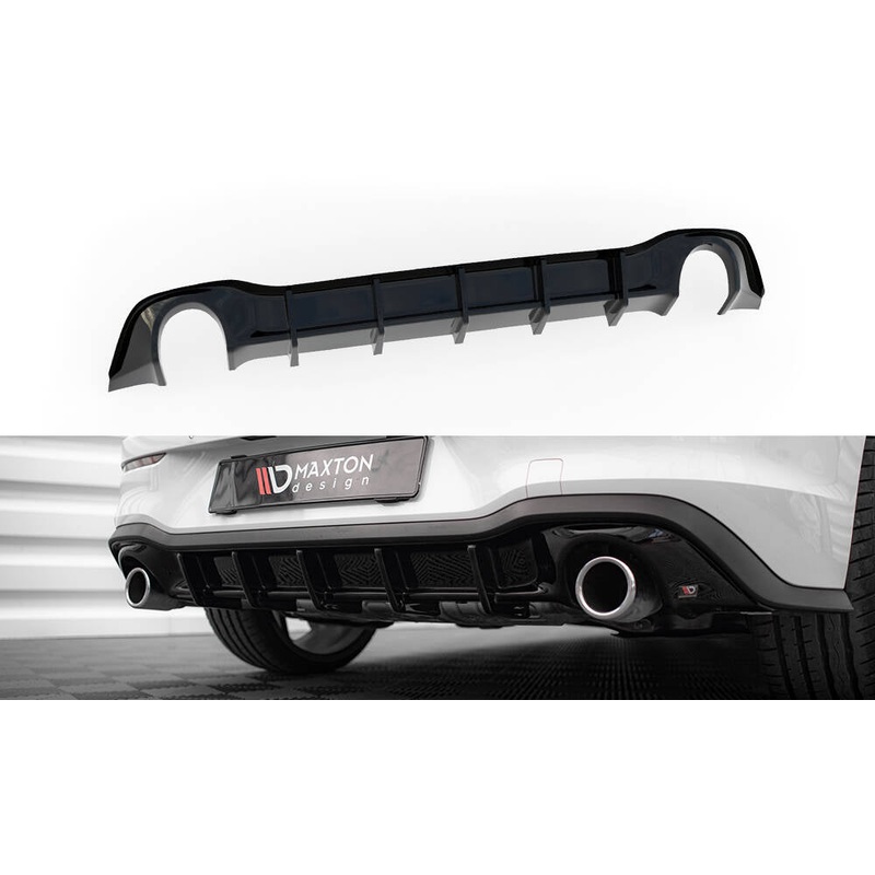 REAR VALANCE V.3 VOLKSWAGEN GOLF GTI MK8 GLOSS BLACK