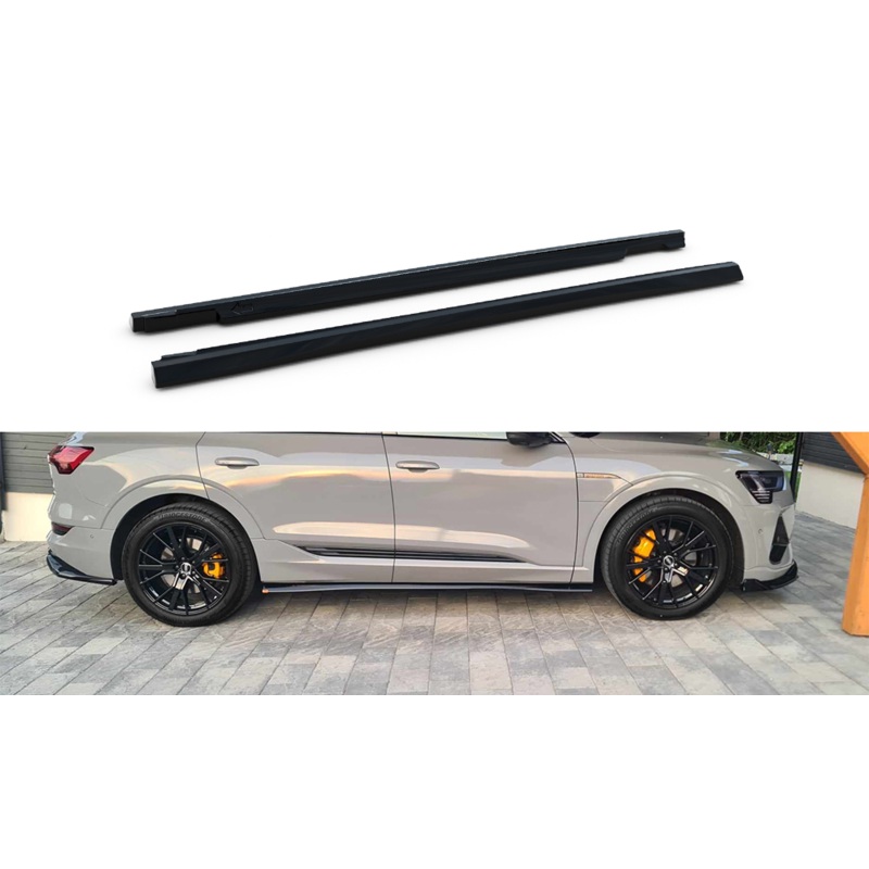 Side Skirts Diffusers Audi e-Tron S-Line GLOSS BLACK