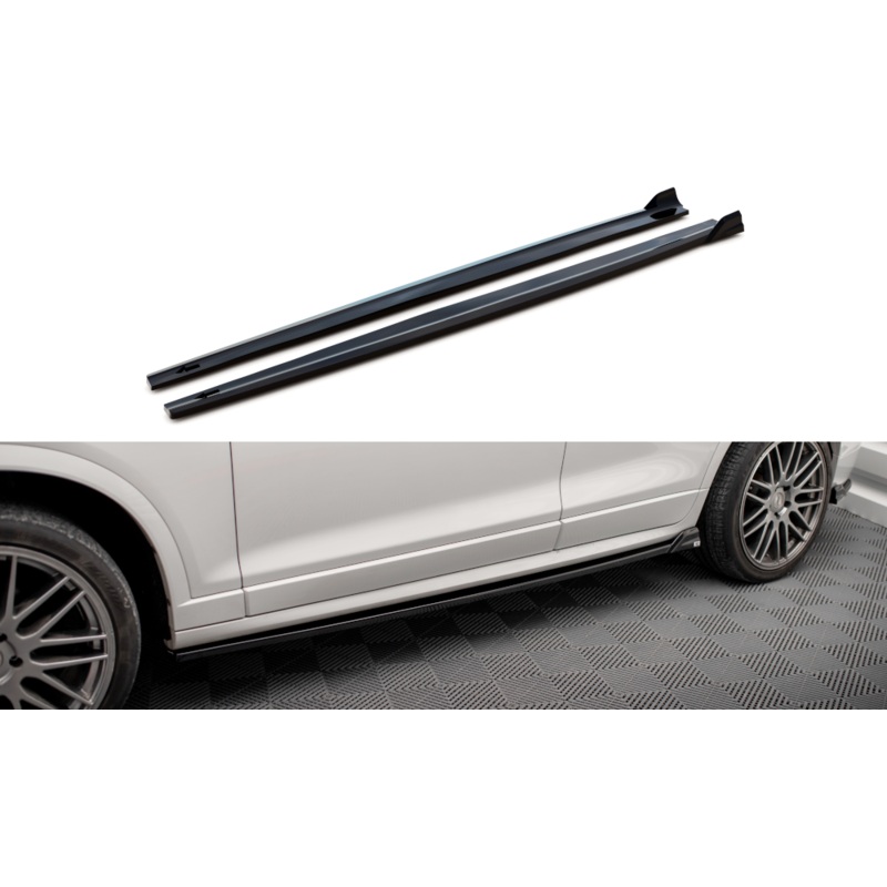 Side Skirts Diffusers BMW X3 M-Pack F25 GLOSS BLACK