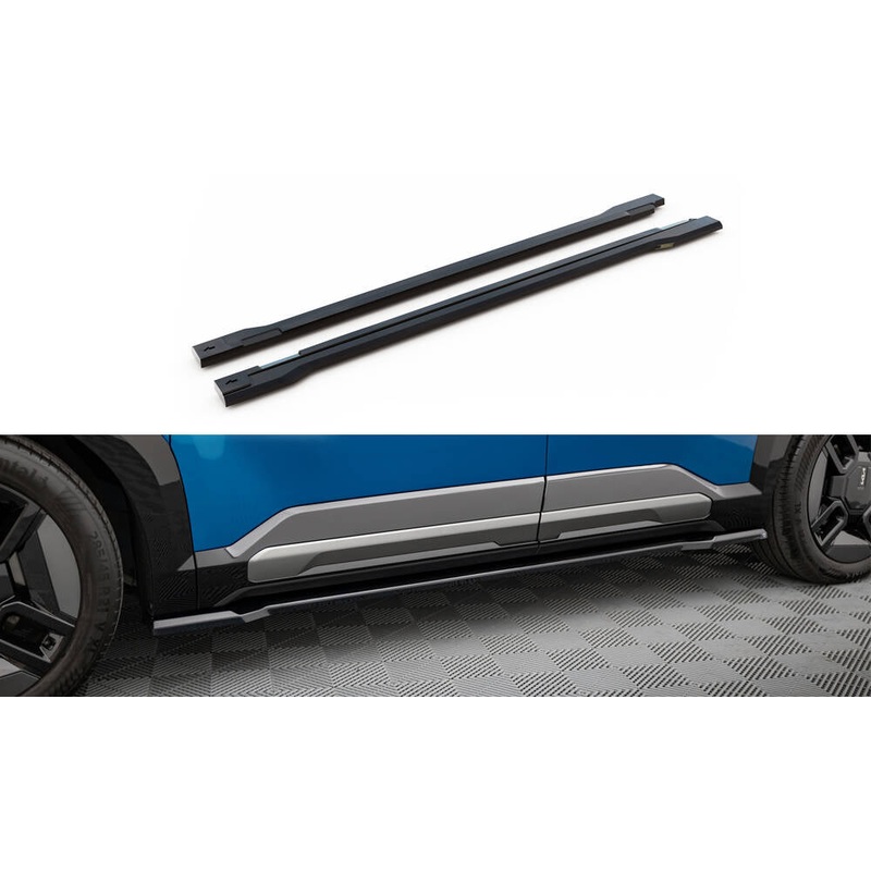 Side Skirts Diffusers Kia EV9 GT-Line Mk1 GLOSS BLACK