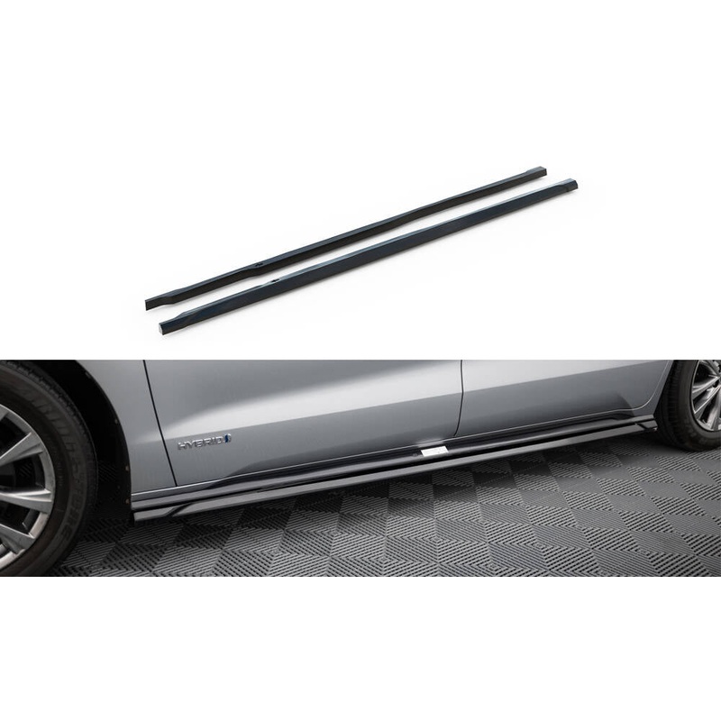 SIDE SKIRTS DIFFUSERS TOYOTA SIENNA MK4 GLOSS BLACK