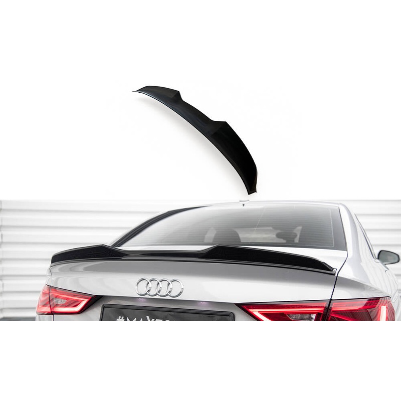 SPOILER CAP 3D AUDI A3 / A3 S-LINE / S3 / RS3 SEDAN 8V GLOSS BLACK
